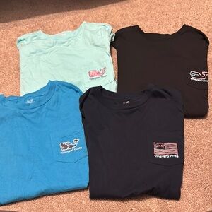 Vineyard Vines Kids Short Sleeve Tees - Light Blue, Turquoise, Navy, Black